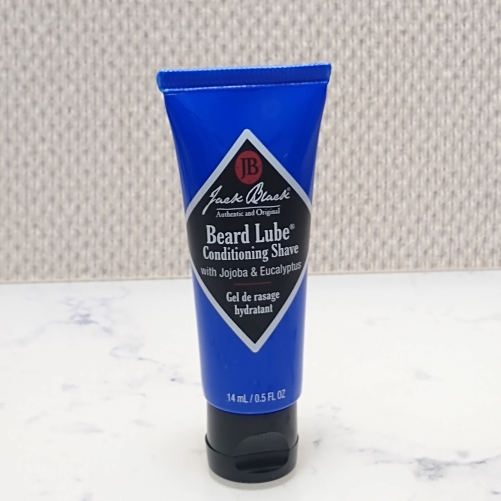 JACK BLACK Beard Lube Conditioning Shave Jojoba Eucalyptus .5 oz TRAVEL Size New